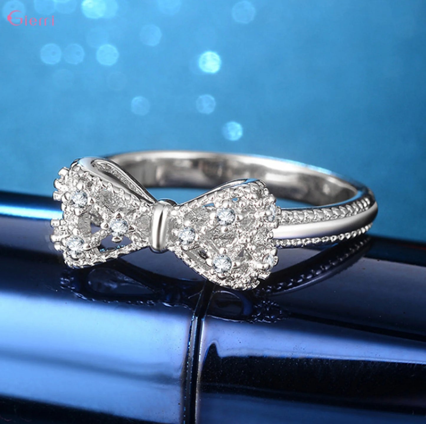 Sterling Silver Bowknot Ring