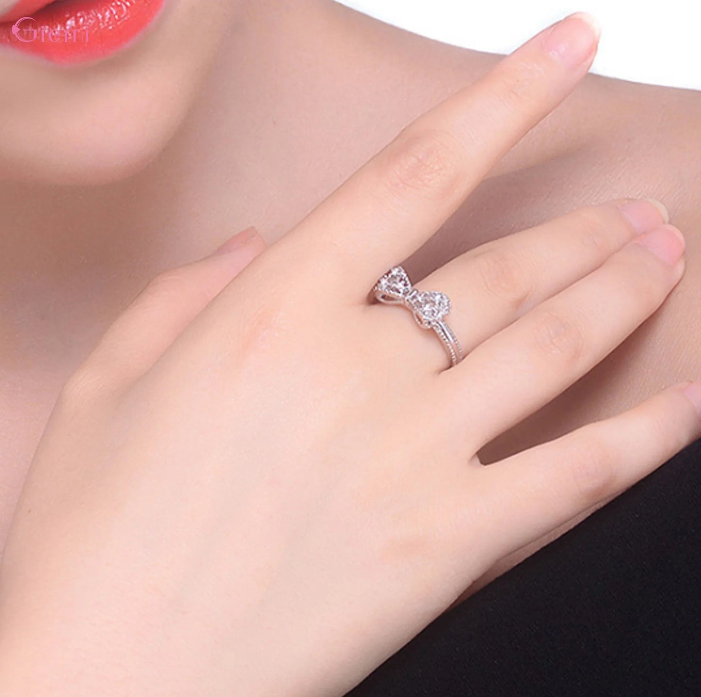 Sterling Silver Bowknot Ring